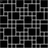 Speckled Super Black Polished Porcelain Mosaic 30x30cm