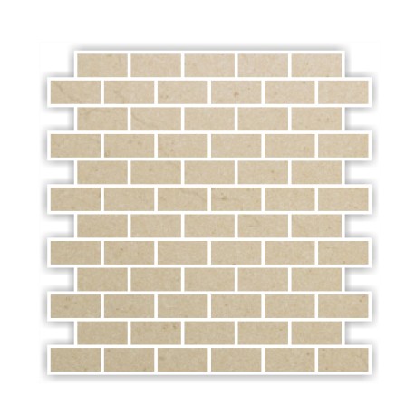 CREMA MARFIL MOSAICS BRICK 30X30CM