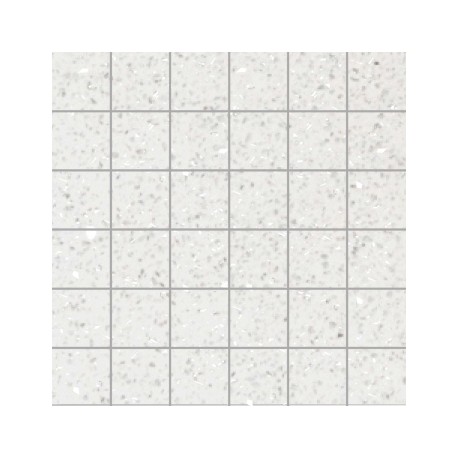 Off- White Mirror Fleck Quartz Mosaics Large Square