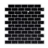 Black Mirror Fleck Quartz Mosaics Brick