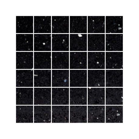 Black Mirror Fleck Quartz Mosaics Large Square