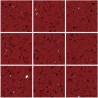 (OHQ) Ruby Red Mirror Fleck Quartz 10x10 Mosaic