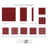 (OHQ) Ruby Red Mirror Fleck Quartz 10x10 Mosaic