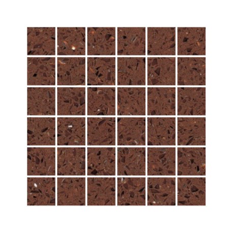 Brown Mirror Fleck Quartz Mosaics Large Square