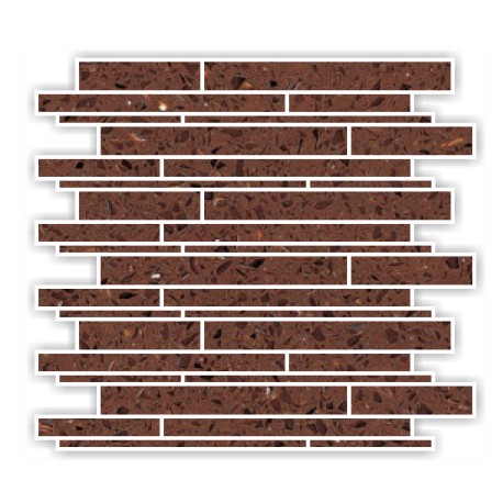 Brown Mirror Fleck Quartz Mosaics Liner