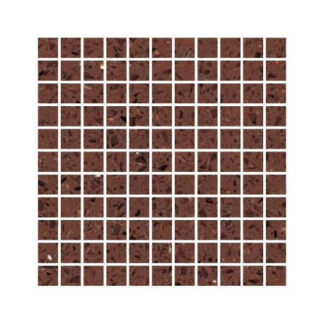 Brown Mirror Fleck Quartz Mosaics Small Square