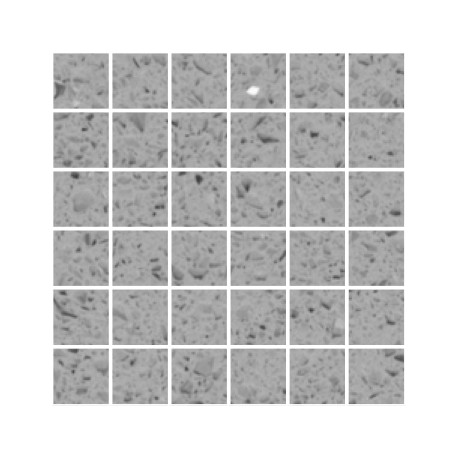 Grey Mirror Fleck Quartz Mosaics Large Square