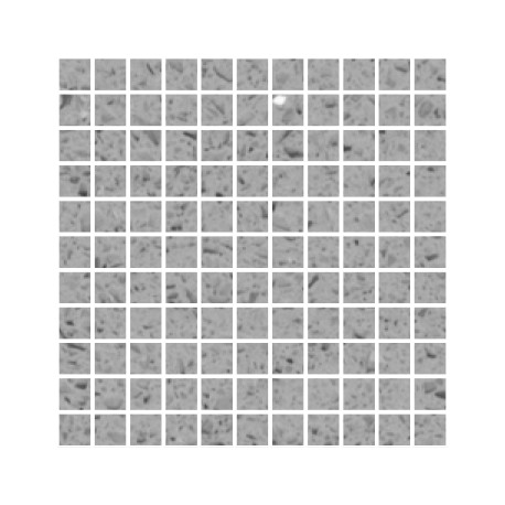 Grey Mirror Fleck Quartz Mosaics Small Square