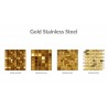 Gold Stainless Steel Mosaic