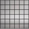 Polished Silver Stainless Steel Large Square Mosaics