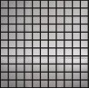 Polished Silver Stainless Steel Small Square Mosaic