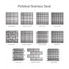 Polished Stainless Steel Mosaic Brick