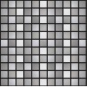 Blended Polished/Brushed Stainless Steel Small SquareMosaics