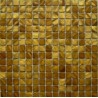 Brown/Gold Small Square Shell Mosaic