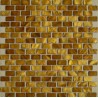 Brown/Gold Shell Mosaic Rectangular 