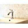 Aqua Blue Shell Mosaic Rectangular