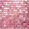 Pink Small Square Shell Mosaic