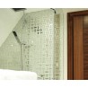 Teak & S/S Leaf Mosaic