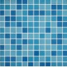 Mixed Blue Glass Mosaic