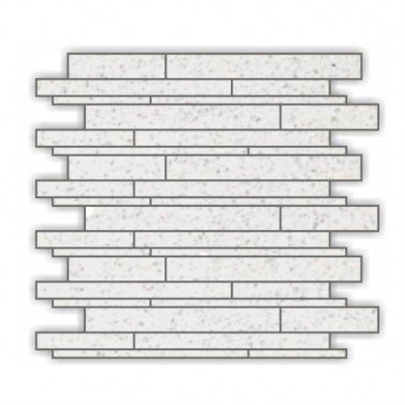 Off- White Mirror Fleck Quartz Mosaics Liner