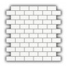 Matt Super White Brick Mosaic