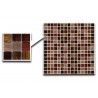 Gold Link Glass Mosaic - Brown/Red