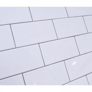 Metro Tile Flat White Polished 10x20