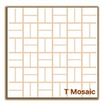 Ivory Polished Porcelain T Mosaic 30x30cm