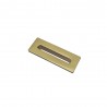 Flauto Overflow Cover Brushed Brass