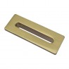 Flauto Overflow Cover Brushed Brass