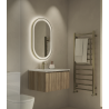 Flauto Country Oak 800mm Wall Hung Vanity & Matte Basin