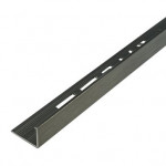 12mm L Shape Brushed Platimum Aluminium