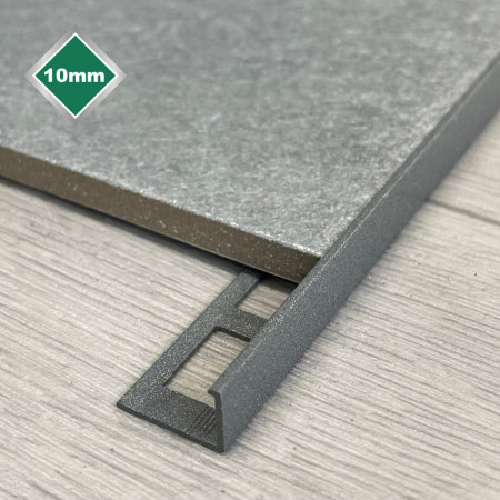 10MM LAGOM GREY L SHAPE TILE EDGE