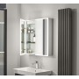 Roper Rhodes Presence 800 x 700mm Illuminated Double Door Mirror Cabinet