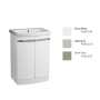 Roper Rhodes Plan 600 Floor Standing Vanity Unit in Stone Grey + Basin