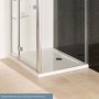 Volente Plan B ABS 1650mm x 800mm Rectangular Stone Resin Shower Tray - White