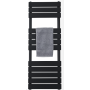 Astini Queenstown Black 1600x600mm Designer Radiator Towel Rail