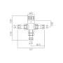 Protherm in-line thermostatic valve