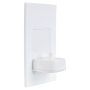 ProofVision In-Wall Single Electric Toothbrush Charger - White with White Faceplate