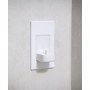 ProofVision In-Wall Single Electric Toothbrush Charger - White with White Faceplate