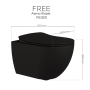 Free Wall Hung WC Matte Black