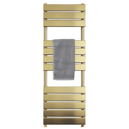 Queenstown Brushed Brass Radiator 1200 x 450mm