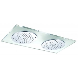 STSH668 - LED (light) Rectangular Double Shower Head 600x300mm