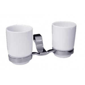 BASEL STA332 Ceramic Double Tumbler Holder